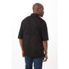 Chefs Works Montreal Cool Vent Unisex Short Sleeve Chefs Jacket Black 4XL B054-4XL