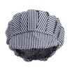 Whites Peaked Unisex Hat Blue and White Check B257