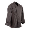 Chef Works Hartford Lightweight L/S Zipper Coat Graphite Size S BB263-S