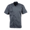 Chef Works Unisex Springfield Lightweight Short Sleeve Zipper Coat Ink Blue Size S BB267-S