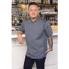 Chef Works Unisex Springfield Lightweight Short Sleeve Zipper Coat Ink Blue Size XL BB267-XL