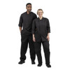 Whites Unisex Atlanta Chef Jacket Black Teflon Size XL BB577-XL