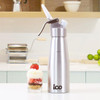 ICO Aluminium Whipped Cream Dispenser Silver 500ml CH036