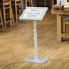 Freestanding Aluminium Menu Display Stand A4 CM120