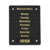 Beaumont Adjustable Opening Hours Display DL226