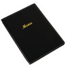 Olympia Faux Leather Menu Cover A4 Black E221