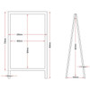 Olympia Pavement Board 850 x 500mm Wood Framed GG108