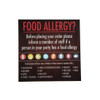 Food Allergen Window and Wall Stickers (Pack of 8) GM818