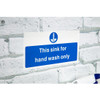 Vogue Hand Wash Only Sign L952