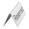 Olympia Brushed Steel Reserved Table Sign (Pack of 10) U051