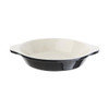 Vogue Black Cast Iron Round Gratin Dish 400ml U561