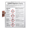 Vogue COSHH Regulations Sign W396