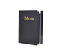 A4 Menu Holder Black 8 Pages