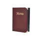 A5 Menu Holder Wine Red 8 Pages Group Image