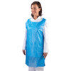 Premium Disposable Polythene Apron On A Roll 200 Pack Blue