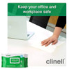 Clinell Universal Wipes Green CW200 200 Pack in use