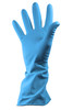 Full shot of Blue Household Rubber Glove.