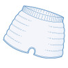 Digital drawing of iD Comfort Knickers Super Large