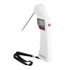 Side shot of Hygiplass Easytemp Colour Coded White Thermometer.
