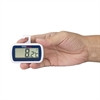 A hand holding Hygiplass Mini Fridge/Freezer Thermometer.