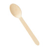 Full shot of Biodegradable Disposable Wooden Cutlery Spoons.