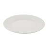 Side top view of Olympia Athena Wide Rimmed Plates White 254mm.
