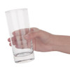 Empty Olympia Hi Ball Glasses 340ml in hand.