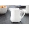 Table set up of Olympia Whiteware Cream and Milk Jugs 170ml 6oz.