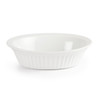 Side top view of Olympia Whiteware Oval Pie Dishes 170mm.