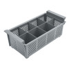 Slanting view of Olympia Kristallon Cutlery Basket.