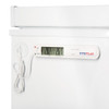 Hygiplas Fridge Freezer Thermometer With Alarm on Fridge.