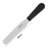 Hygiplas Straight Blade Palette Knife Black 15cm with measurement.