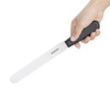Hygiplas Straight Blade Palette Knife Black 20.5cm in hand.
