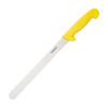 Hygiplas Serrated Slicer Yellow 25.5cm side shot.