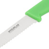 Blade of Hygiplas Serrated Tomato Knife Green 10cm.