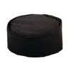 Full shot of Whites Chef Skull Cap Polycotton Black - M.