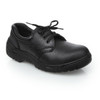 Side front view of Essentials Unisex Safety Shoe Black 42.