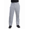 Man wearing Whites Unisex Vegas Chefs Trousers Black and White Check L.
