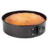 Vogue Non-Stick Spring Form Cake Tin 260mm with baked cake.