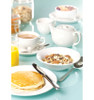 6 Pack Utopia Pure White Wide Rim Plate 11.5" 29cm With Breakfast