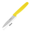Hygiplas Paring Knife Yellow 7.6cm FX124