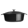 Vogue Black Oval Casserole Dish 5Ltr GH306