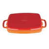 Vogue Orange Cast Iron Casserole Dish 1.8Ltr GH321