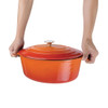 Vogue Orange Oval Casserole Dish 5Ltr GH311