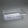 Vogue Polycarbonate 1/4 Gastronorm Container 65mm Clear U236