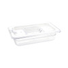 Vogue Polycarbonate 1/4 Gastronorm Container 65mm Clear U236
