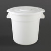 Vogue Polypropylene Round Container Bin White 76Ltr GG793