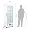Polar G-Series Upright Display Fridge 368Ltr White DM076