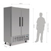 Polar G-Series Double Door Slimline Freezer 960Ltr GD880