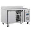 Polar U-Series Double Door Counter Fridge with Upstand 282Ltr DL914